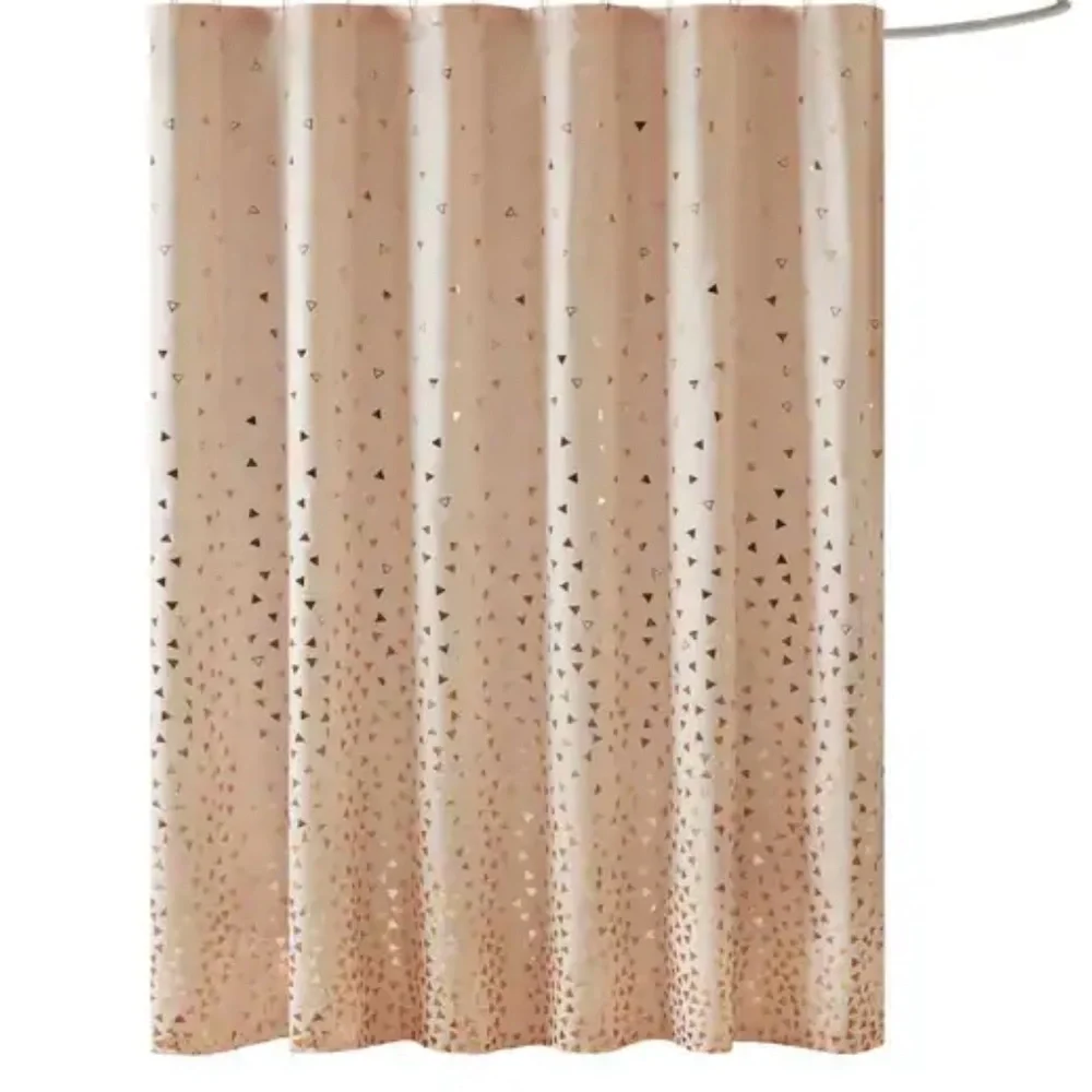 Intelligent Design Liv Printed Shower Curtain Gray/Silver